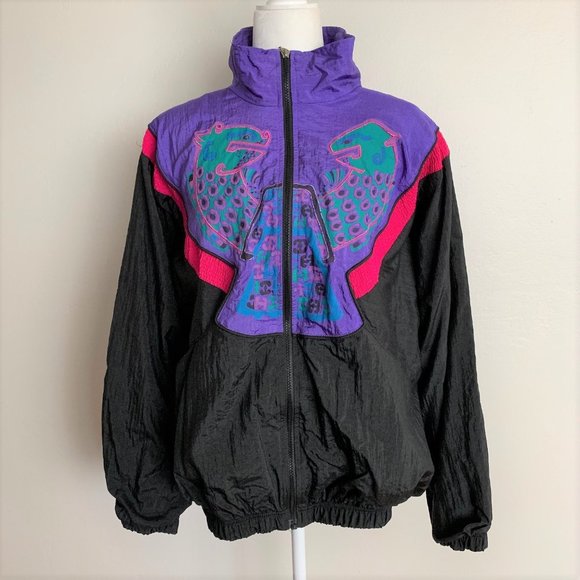 Vintage Jackets & Blazers - Great Cavalier 90's Chameleon Windbreaker Jacket